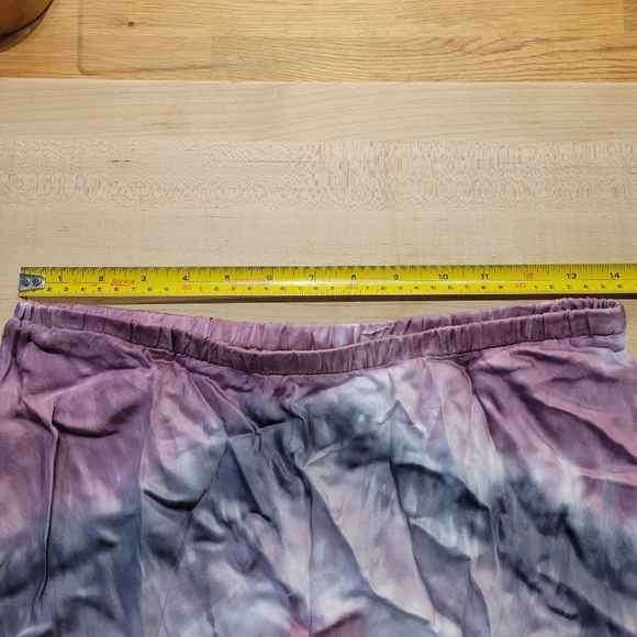 Tie Dye Satin Midi Skirt - Picture 3 of 3